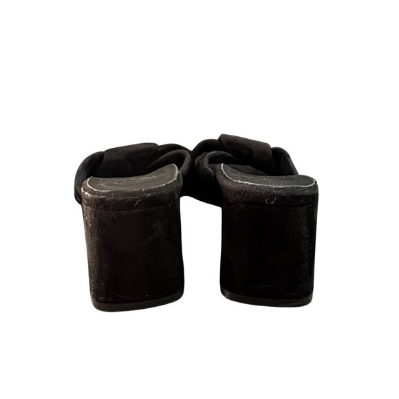 Paul Green Yasmin Black Suede Slide Heeled Sandal Women's, UK6/US 8.5 WORN ONCE - Picture 3 of 10